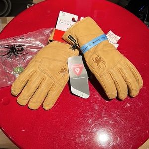 🆕SPYDER TURRET Gore-Tex PrimaLoft Men's Ski Gloves natural NWT
